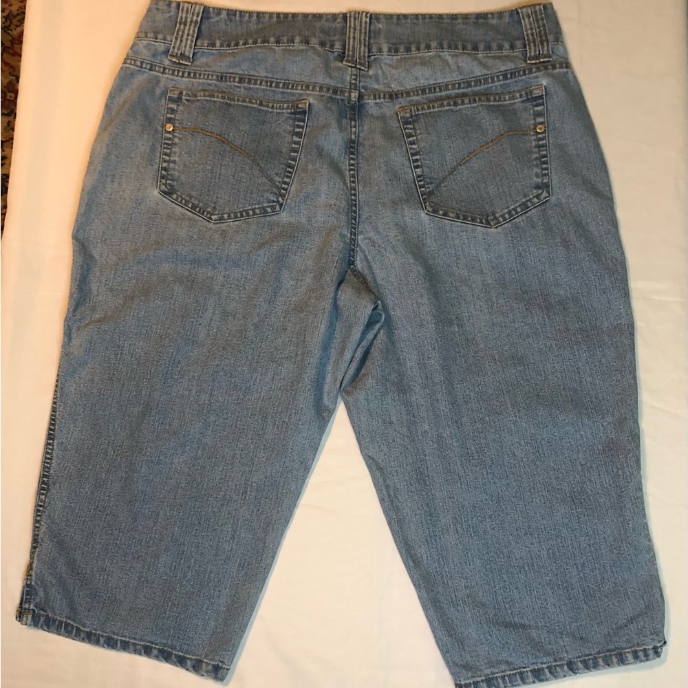 Faded Glory Light Blue Boyfriend Jean shorts.
